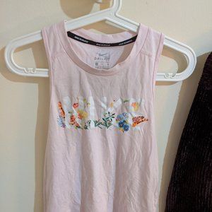 Nike Women Dri-Fit Floral Sleeveless Pink Tank
